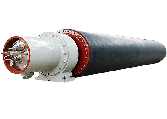 Cast Iron Vacuum Suction Couch Roll With Rubber Coated For Paper Machine