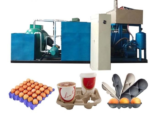 Semi Automatic 1500 PCS/H Recycle Paper Egg Carton Making Machine Pulp Egg Tray Molding Machinery