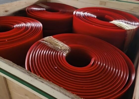 Polyurethane Conveyor Dust Seal Board Flexible PU Bulk Material Handling Conveyor