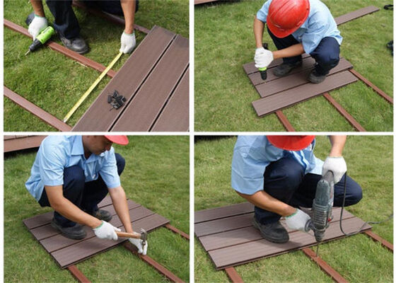 Waterproof Easy Installation PVC / WPC Decking Boards For Composite Fence
