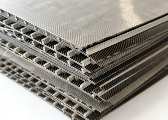 Wear Resistant Polyurethane Edging Stainless Steel 316L Wedge Wire Screen Panel for Coal Dewatering