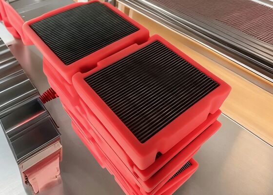 Heavy Duty Red Polyurethane Edging Vibration Wedge Wire Screen Plate for Aggregate Processing