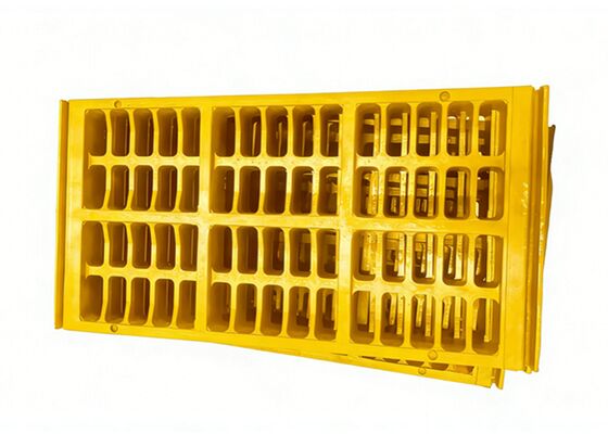 High Open Area Modular Rubber Screen Panel for Optimized Material Stratification Technical