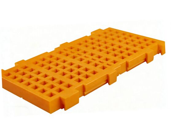 High Polyurethane Dewatering Screen Panel with Reinforced Structure for Tailings Dry Discharge TechnicalOpen Area Modular Rubber Screen Panel for Optimized Material Stratification Technical