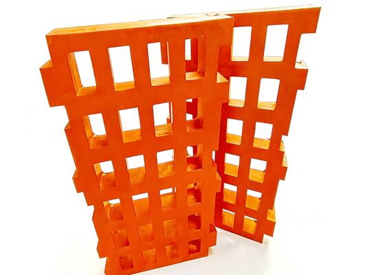Anti-Blinding Trell-ex PS 305x305mm Polyurethane Screen with Steel Inserts for Gold Mining Technical