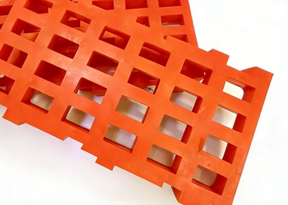 High Polyurethane Dewatering Screen Panel with Reinforced Structure for Tailings Dry Discharge TechnicalOpen Area Modular Rubber Screen Panel for Optimized Material Stratification Technical