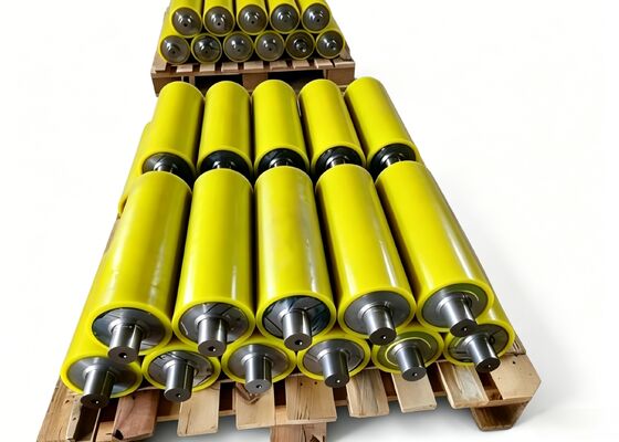 Standard & Custom Rubber Disc Conveyor Return Idler Roller