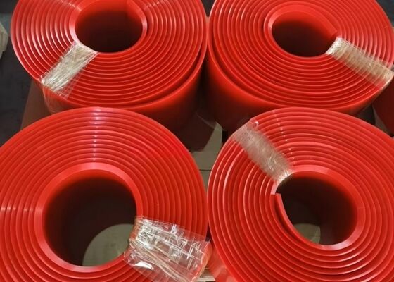 Urethane Skirting Board High Tear Resistance Mining Conveyor Dust Suppression Strip