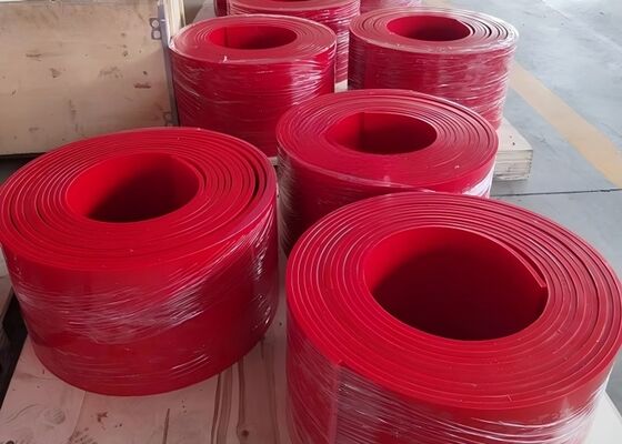Polyurethane Conveyor Skirt Board Black PU Material Long Service Life Mining Conveyor