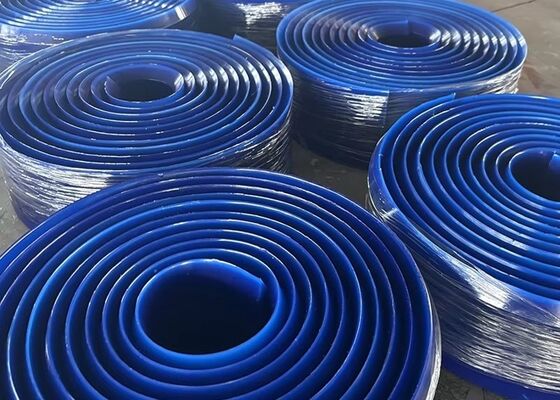 Urethane Conveyor Skirting Beveled Edge 65A Hardness Bulk Material Handling System
