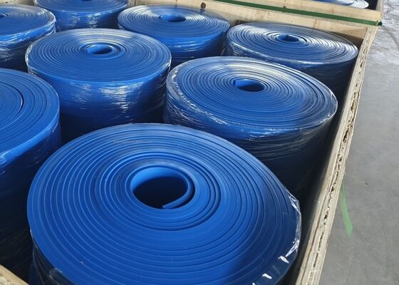Polyurethane Belt Skirting 16mm Thickness Red Color Heavy Duty Conveyor Sealing Strip