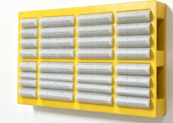Tapered Slot Polyurethane Dewatering Screen Plate with Steel Skeleton for Aggregate and Sand Washing