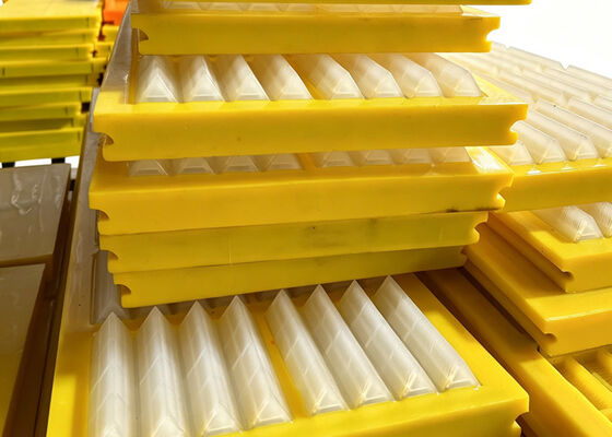 ISO9001 Certified MDI High Rebound Polyurethane Fine Screen Panel with 0.1mm Slots for Tailing Recovery