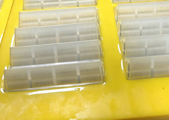 Tapered Slot Polyurethane Dewatering Screen Plate with Steel Skeleton for Aggregate and Sand Washing