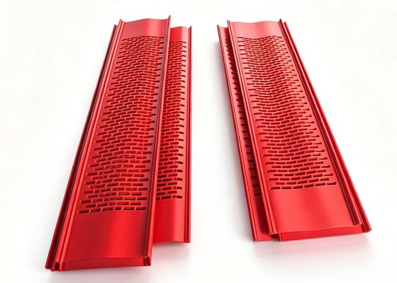 Custom Shape Aperture Polyurethane Mats for Non-Clogging Metal Scrap Recycling