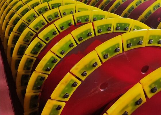 Spiral Classifier Polyurethane Shoes Red Long Service Life Mineral Beneficiation Wear Parts