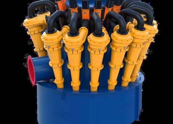 Industrial Mining Hydrocyclone Separator High Capacity PU Cyclone For Copper Ore Processing