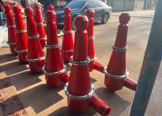 High Wear Resistance PU Lined Hydrocyclone For Heavy Duty Copper Mining