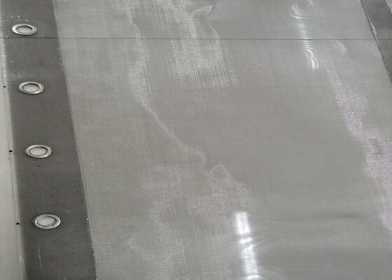 Rotex Replacement Grommet Screen 316 Stainless Steel Canvas Edge Mining Applications