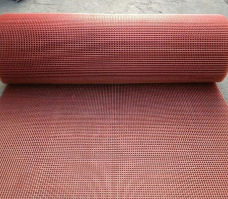 Red Color Lightweight Tensioned Hook Polyurethane Screen Mesh with No Blind for Mining