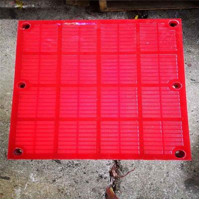 Mining Equipment Polyurethane Dewatering Screen Panel with 0.1mm Slot Opening and Steel Frame Reinforced in 305x305mm Size
