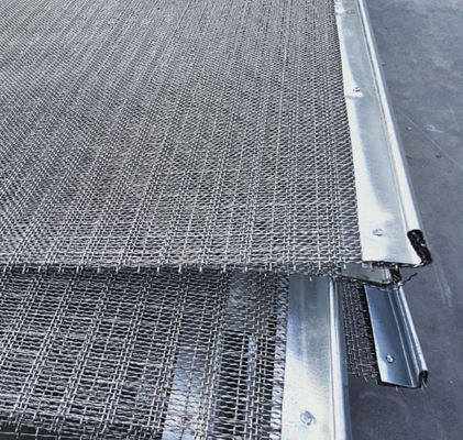 Poly Ripple Rectangular Shape Aperture Vibrating Screen Wire Mesh with Minimum 3mm Aperture for Mine and Quarry