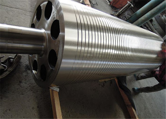Pembuatan Kertas Grooved Press Roller Paper Machine Rolls Cast Iron