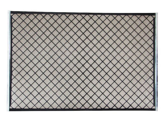 High Frequency Hook Strip Soft Screen Composite Shale Shaker Screen dengan Dimensi dan Jangkauan Mesh yang Disesuaikan 8-250 untuk Pengeboran
