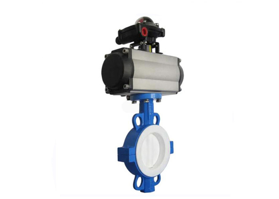 Pneumatic Vacuum Ulet Besi Stainless Steel Butterfly Valve DN40