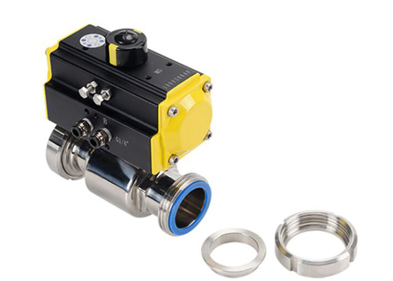 Sanitary Aisi 304 Stainless Steel Tank Ball Valve Bawah 10 Bar