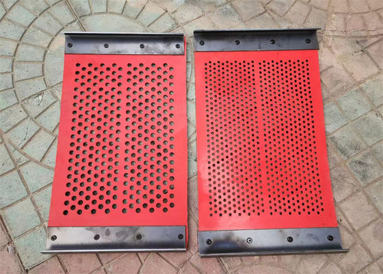 Panel layar karet dengan ketebalan 6 mm dengan pemasangan kait untuk menyaring mineral tahan korosi