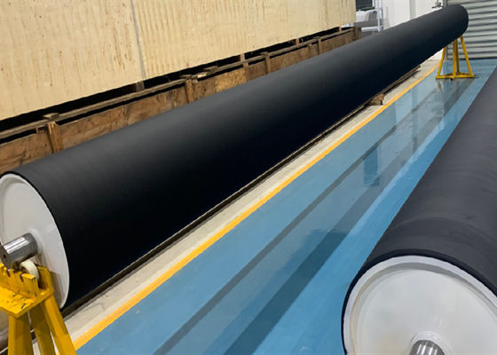 20# Baja Anti Statik Hitam Warna Hypalon Corona Nip Roller Untuk BOPP BOPET FILM