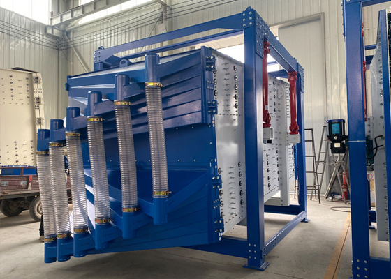 Self-Membersihkan Swing Vibrating Sifter Mesin Square Gyratory Screen Untuk pasir silika kering