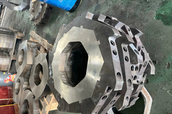 Blade shredder poros ganda kualitas super digunakan untuk daur ulang logam