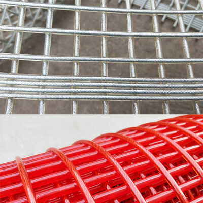 3mm Persegi Warna Merah PU Dilapisi Tufflex Screen dengan Ketahanan Aus Tinggi untuk Penambangan Dewatering