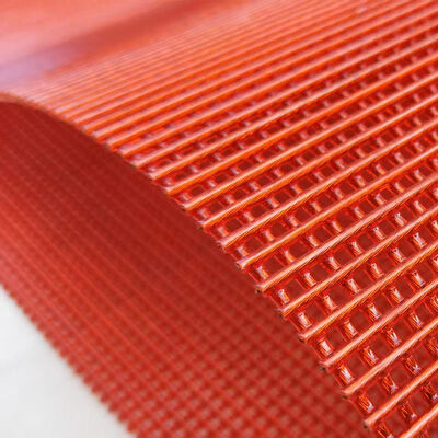 Polyurethane dilapisi Steel Wire Rope Tufflex Screen Di Suhu Square 10mm X 10mm