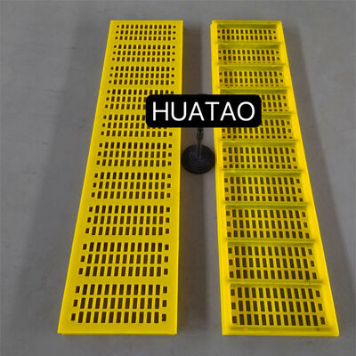 WS85 Polyurethane Dewatering Screen Panel dengan anti-clogging tapered aperture untuk pemasangan cepat dan ukuran kustom