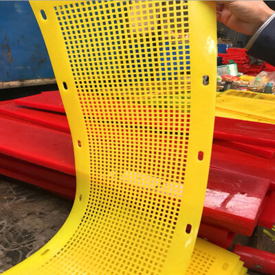 Panel Saringan Flip-Flop Poliuretan dengan Lubang 4mm dan Ketebalan 7mm untuk Penyaringan Material Lengket Anti-Penyumbatan