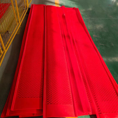 Polyurethane Flip-Flop Screen Mesh 1m Lebar 55 Kekerasan Pantai untuk Pengolahan Bijih Besi