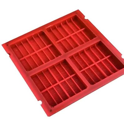 30mm Ketebalan 95A Kekerasan Polyurethane Screen Panel dengan High Wear Resistance untuk Pertambangan