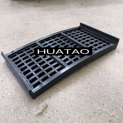 Panel layar karet 50*10mm dengan desain modular dan lubang 10-50mm yang dapat disesuaikan untuk pengolahan mineral