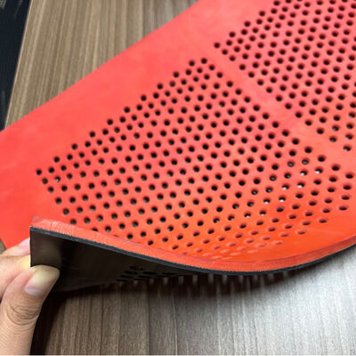 1Panel layar karet impor berukuran.25m dengan lubang bulat 4-12mm