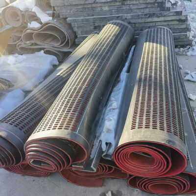 1.25m Panel Layar Karet 6mm Tebal untuk Penyaringan Batu Bara Basah dengan Karet Thailand Impor