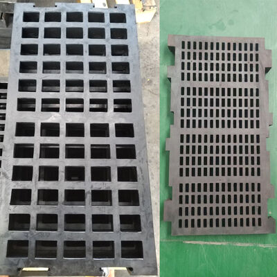 Panel Layar Karet Anti-Penyumbatan HUATAO Tebal 30mm 305×305mm Kekerasan Shore 40-60 untuk Dehidrasi Batubara