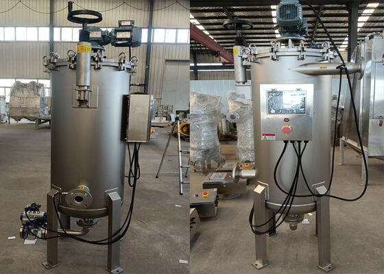 Stainless Steel 304 Mesin Pembersih Diri Filter Dengan Jenis Sikat
