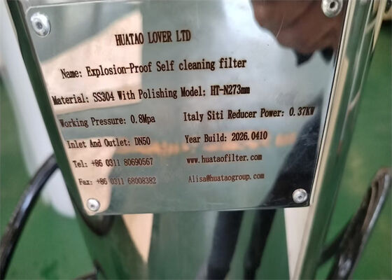 SS304 Perumahan Filter Pembersih Diri Scraper Internal Otomatis Untuk Industri Makanan