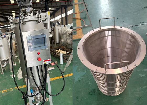Polishing Self-cleaning Internal Scraper Filter Housing Untuk Soymilk Filtration