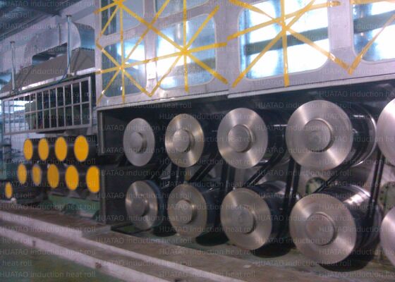 Kecepatan Linier Maks 5000m Minmax 500m/Min Roller Pemanas Induksi Godet Roller Maks 420℃