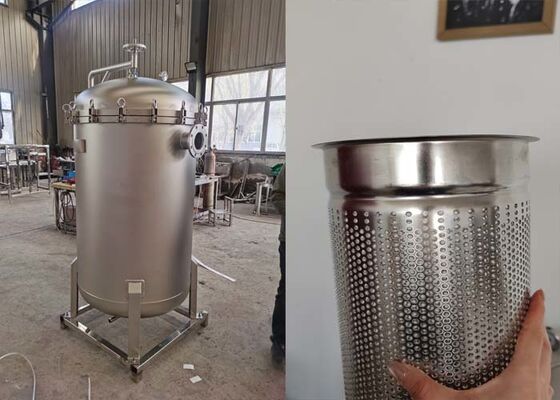 SS304/316 Liquid Filter Housing dan Multi Bag Filter Housing untuk Filtrasi Anggur