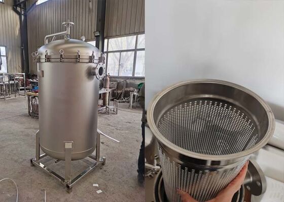 Filter kantong terbuka cepat industri dengan presisi tinggi